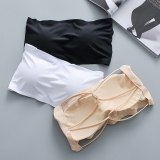 Summer Seamless Tube Tops Women Strapless Padded Bra Bandeau Tube Top Women Intimates Soft Push Up Invisable Bra Sexy Lingerie