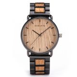Men Zebra Wood  Luxury Brand montre homme Quartz Wristwatches Male Clock Simple Ultra-thin Dropshipping