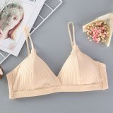 DeRuiLaDy Soft Bralette Deep V Seamless Bras For Women Thin Strap Wireless Push Up Bra Comfort Underwear Ladies Sexy Lingerie