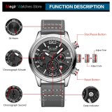Men's Sport Watches 2020 Luxury Chronograph Quartz Watch Fashion Waterproof Mesh Strap Wristwatches Men