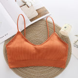 SP&CITY Simple Vogue Sporty Invisible Push Up Bra Solid Top Sexy Seamless Bralette Chest Tops Wire Free Brassiere Women Lingerie