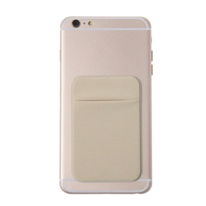 Case Mini Universal Adhesive Phone Back Slim Stick-on Pocket Credit Card Holder Removable Pouch Wallet
