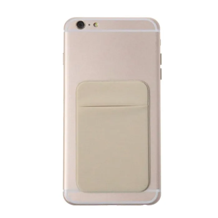 Case Mini Universal Adhesive Phone Back Slim Stick-on Pocket Credit Card Holder Removable Pouch Wallet