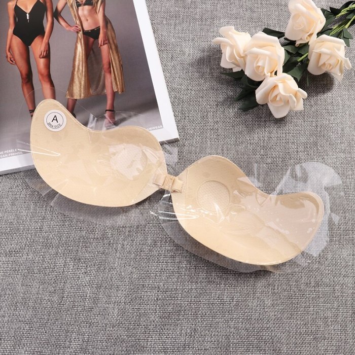 Sexy Lingerie Women Push Up Silicone Stickly Bra Self Adhesive Seamless Strapless Front Closure Gel Invisible Bras 2020