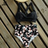 Sexy High Waist Bikini 2020 Halter Plus Size Swimwear Women Swimsuit Female Bikini Set Bodysuit Bathing Suit Summer biquini XXL