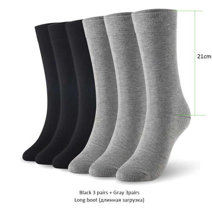 Bamboo socks solid color men socks 6pairs/lot man long boot business socks UK SIZE 7-11 EUR SIZE 40-46