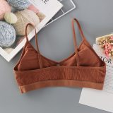 BEFORW Solid Color Sexy Hollow Bra Thin strap Push Up Bra Wire Free Seamless Underwear Women Slim Fit Cozy Thread Female Bras