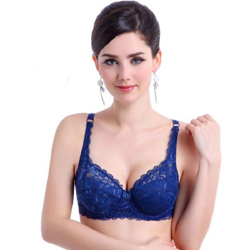 full lace push up bra for women back button fashion sexy women underwear brassiere Gather Thin Sponge modis bralette lingerie