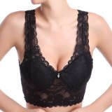Plus Large Big Size Lace Bras for Women's Bralette bh Underwear Sexy Lingerie Super Push up Brassiere Girl Minimizer Deep V