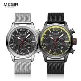 Men's Sport Watches 2020 Luxury Chronograph Quartz Watch Fashion Waterproof Mesh Strap Wristwatches Men