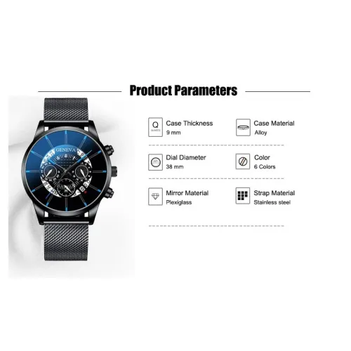 2020 Hollow Men's Watch Fashion Ultra Thin Watches Date Men Business Stainless Steel Mesh Belt Quartz Watch