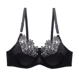 DKERT Plus Size Women Bras Ultrathin Sexy Lace Underwear Brassiere Soft Comfortable Bralette Push Up C D E Cup