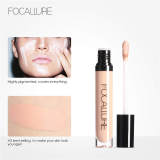 FOCALLURE Eye Concealer & Base 7 Colors Full Coverage Suit for All Color Skin Face/Eye Makeup Liquid Concealer