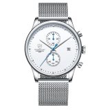 New CHEETAH Brand Men Watches Chronograph Quartz Watch Men Stainless Steel Waterproof Sports Clock Watches Business