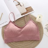 SP&CITY Simple Vogue Sporty Invisible Push Up Bra Solid Top Sexy Seamless Bralette Chest Tops Wire Free Brassiere Women Lingerie