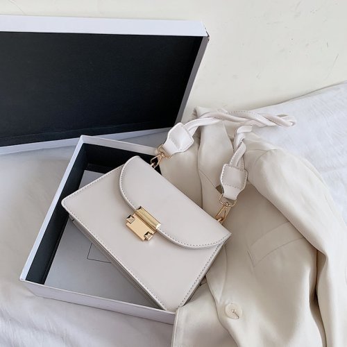 Solid Color PU Leather Sac A Main Femme Crossbody Bags For Women 2020 Summer Small Shoulder Handbags Female Chain Bag