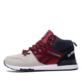 High Top Sports Shoes Mens Sneakers Breathable Anti-skid Running Shoes for Men Shockproof Walking Jogging Shoes Outdoor Trainers