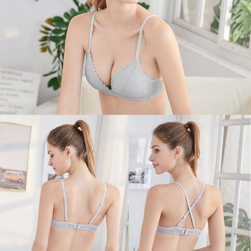 FINETOO Women Bra Sexy Lace Bralette Floral Wireless Bra Female Underwear A B Cup Sexy Lingerie Soft Solid Color Bras Brassiere