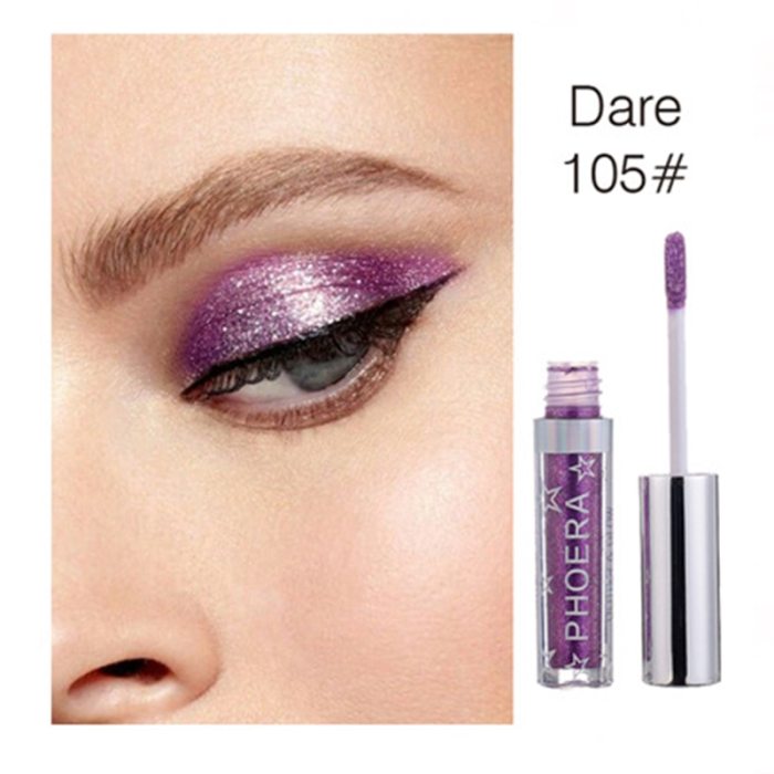 Attractive Gleaming Metal Eyeshadow High Quality Fashion Popular Liquid Eyeshadow Portable Sparkling  Eye MAKEUP Tool TSLM2