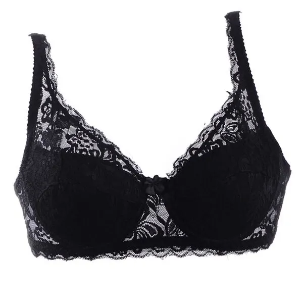 Sexy Gather Push Up Bra Underwire 5/8Cup Lace Brassiere Underwear 32/34/36/38/40 Lady lace intimates Sexy lingerie Undrwear
