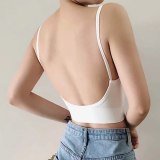 New Thin Strap Bralette Sexy Lingerie Seamless Soft Sexy Bras For Women Wireless Push Up Bra Comfortable Backless Underwear