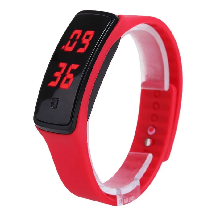 Fashion Sport LED Women Watches Candy Color Silicone Rubber Touchscreen Digital Watches Waterproof Bracelet Wrist Watch H9