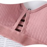 Sexy Push Up Bras For Women Lingerie Bralette Front Hollow Solid Color Bra Wireless Brassiere Seamless Underwear Female Intimate