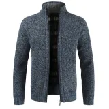 Men Warm Thick Fashion Business Casual Sweater Cardigan Men Brand Slim Fit Knitwear Outwear Warm Winter Sweater Jumper