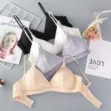DeRuiLaDy Soft Bralette Deep V Seamless Bras For Women Thin Strap Wireless Push Up Bra Comfort Underwear Ladies Sexy Lingerie