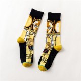 Men Socks New Star Wars Movie Socks Master Yoda Cosplay Socks Wookiee Jedi Knight Novelty Women Socks Soft Sox Dropshipping Gift