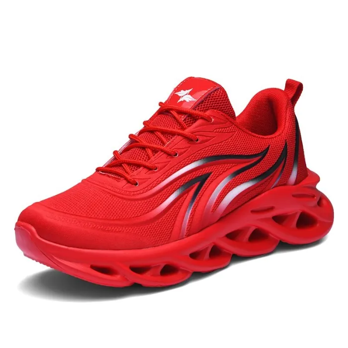 Breathable Summer Sneakers Blade Shoes Men's Sports Light Soft Running Shoes for Men Lace Up Platform Footwear Runway Shoe