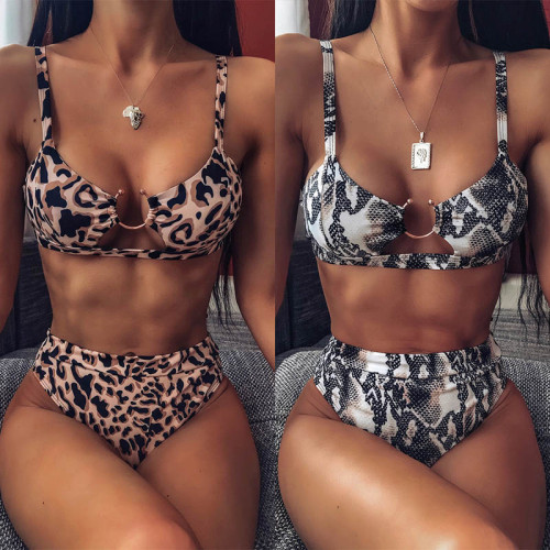 2020 Sexy Women High Waist Bikini Swimsuit Swimwear Female Bandeau Thong Brazilian Biquini Bikini Set Bathing Suit Bather