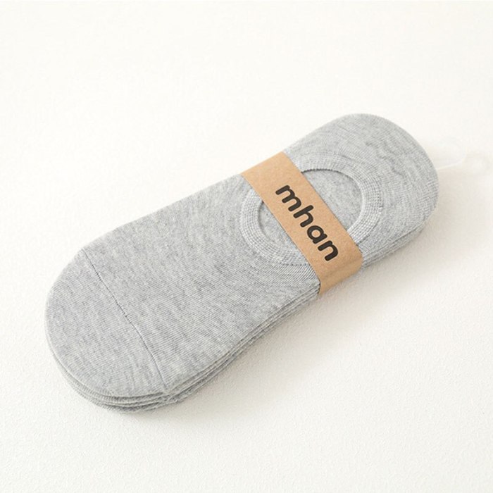 5Pair Fashion Happy Men Boat Socks Summer Autumn Non-slip Silicone Invisible Cotton Socks Male Ankle Sock slippers Meia