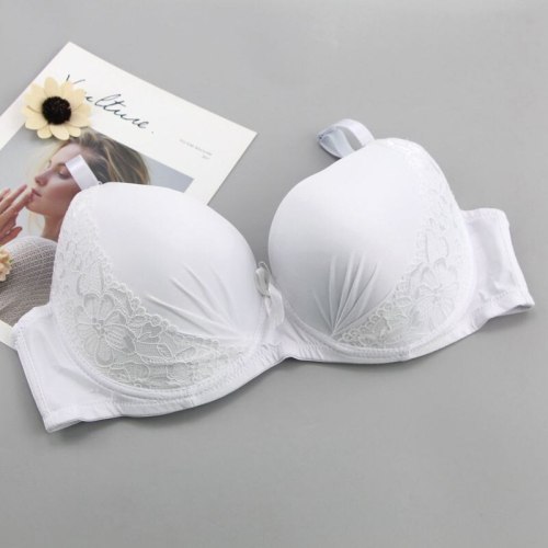 2020 New Super Large Size Bras Lace Seamless Black White DE Full Cup Sports Underwear Women Push Ladies Lingerie
