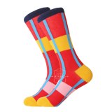MYORED 2019 date men dress color comfortable pair roller skateboard for causal reason funny wedding socks socks shark geometry
