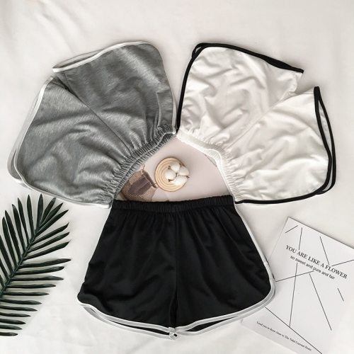2019 Simple Women Casual Shorts Patchwork Body Fitness Workout Summer Shorts Female Elastic Skinny Slim Beach Egde Short Hot