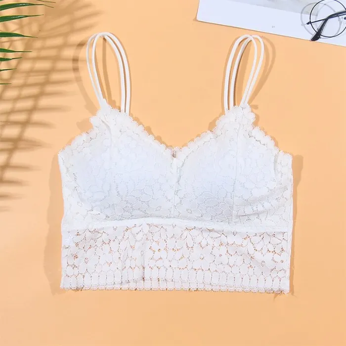 Sexy Lingerie Soft Bras For Women Hot Tank Top Female Lace Strap Wrapped Chest Shirt Lingerie  Push Up for Women Bra B0149