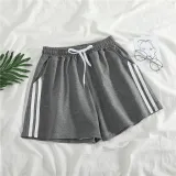 Women Shorts Summer Casual Solid Drawstring shorts high waist loose shorts for girls Soft Cool female short M-2XL