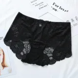 Underwear Women Plus Size Sexy Lace Panties Transparent Briefs Seamless Lingerie Lady Panties Cotton High-Rise For Weight 100KG