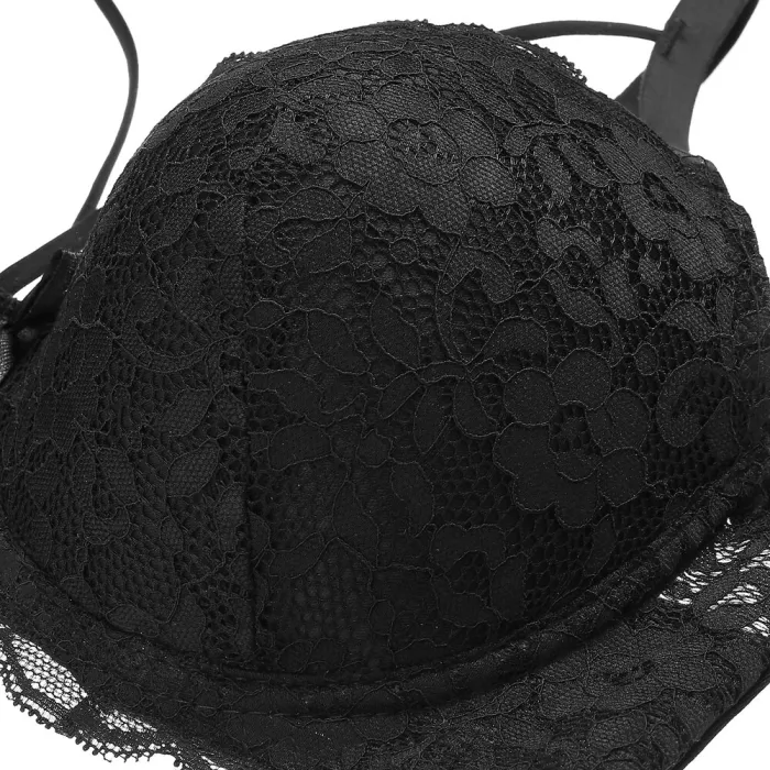 FINETOO Sexy Lace Bra Fashion Racerback Floral Bras For Women B C Cup Underwire Lingerie Bralette Female Bow Brallete Brassiere