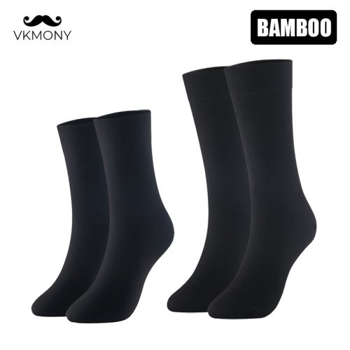 Bamboo socks solid color men socks 6pairs/lot man long boot business socks UK SIZE 7-11 EUR SIZE 40-46