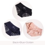 Sexy Lace Panties Seamless Women Underwear Nylon Silk  Briefs Intimates Bikini Cotton Lingerie Amazing Briefs DULASI 3 pcs set