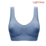 2019 Sexy Bra Women Fitness Seamless Bra Padded Dry Quick Push Up Natural Color Breathable Support seamless Bra Top cotton blend