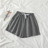 Women Shorts Summer Casual Solid Drawstring shorts high waist loose shorts for girls Soft Cool female short M-2XL