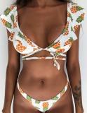 Rubylong 2019 Ruffles Bikini Women Sexy Vintage Swimsuit Brazilian Thong Bikini Set Female Retro Swimwear Push Up Bathing Suit