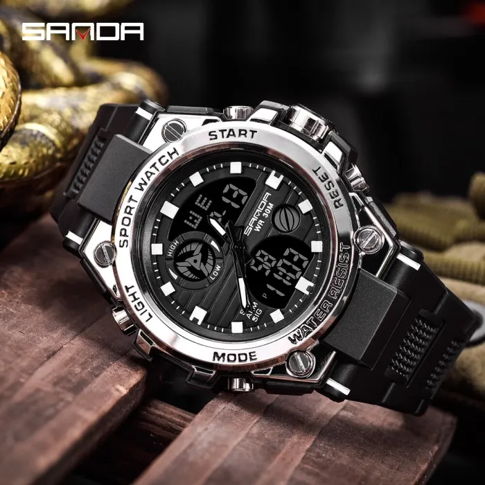 Waterproof Alarm Mens Watches Top Brand Luxury  Digital Led Sports Watch Men Clock Wristwatch