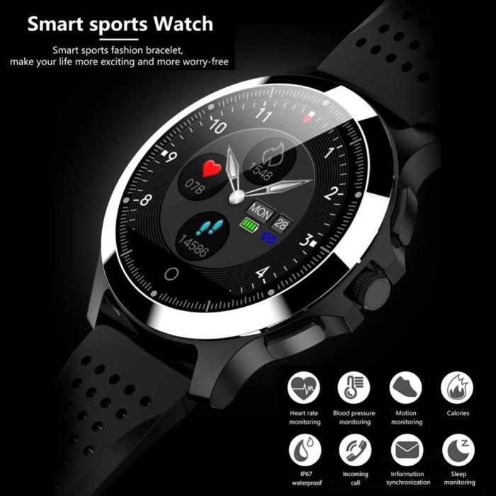 Leisure Sports Watch Men And Women  Heart Rate Blood Pressure Detection Multi-function Sports Mode Message Reminder