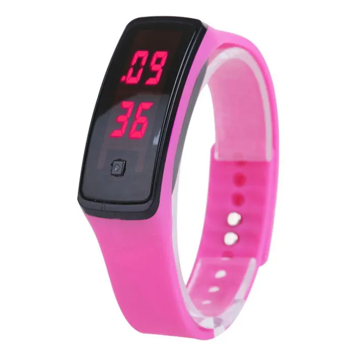 Fashion Sport LED Women Watches Candy Color Silicone Rubber Touchscreen Digital Watches Waterproof Bracelet Wrist Watch H9