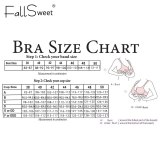 FallSweet  Push Up Bra for Women Padded Plus Size Underwire Bras Minimizer Lingeire  Sexy Lace Underwear C D E Cup