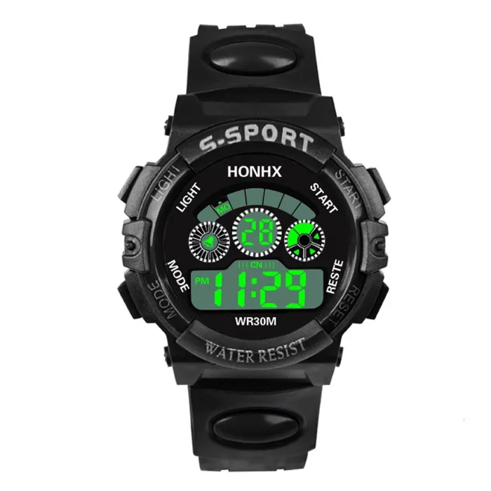 Children watch LED electronic watch Luxury Men Analog Digital Military Sport Waterproof Luminous Wrist Watch Bracelet watch YE1